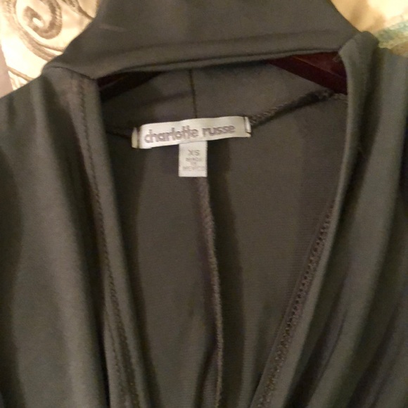 Charlotte Russe collared open front blouse, XS - Picture 2 of 2